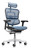 Ergohuman High Back All Mesh Executive Generation 2, Navy, 3/4 front view
