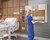 Raspberry Height Adjustable Workstation provides an ergonomic charting area for healthcare professionals
