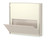Raspberry Height Adjustable Workstation, Beige Finish, Optional Charting Storage Panel, 3/4 Front View