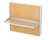 Raspberry Height Adjustable Workstation, Beige Finish and HPL Enclosure Finish, 3/4 Front View