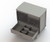 Raspberry Esophageal Dilator Cart, Horizontal Storage, Showing Storage Drawer, 3/4 Front View