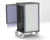 Raspberry Esophageal Dilator Cart, Vertical Storage, 6 Trays Included, 3/4 Front View