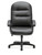 Hon Pillow-Soft High Back Executive with Black Bonded Leather, Front View