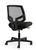 Hon Volt Synchro-Tilt Mesh Task Chair, Black Fabric Seat, Armless, Rear View
