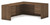 Hon 10500 Series L-Desk with Dual 3/4 Pedestals, Return to the Left of the User, Pinnacle Laminate