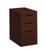 Hon 10500 Series Laminate Mobile Pedestal, Mahogany Laminate Finish, 2 Box/1 File Drawers, 3/4 Front View