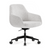 Woodstock Grace Conference Chair, Sandbar Upholstery, Black Base, Side View
