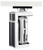 CPU Holder (CPU200) : White with Brushed Aluminum Finish in use