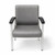 Regency Welcome Guest Chair, Grey Antimicrobial Vinyl, Front View