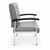 Regency Welcome Guest Chair, Grey Antimicrobial Vinyl, Side View