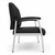 Regency Welcome Loveseat, Black Antimicrobial Vinyl, Side View