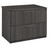 Regency Amber Laminate Lateral File Cabinet, Ash Grey, 3/4 Front View