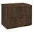 Regency Amber Laminate Lateral File Cabinet, Neo Walnut, 3/4 Front View