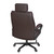 Regency Titan Big & Tall Executive Chair, Brown PU Leather, 3/4 Rear View