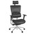 Regency Omega Leather Executive Chair, Black Leather, 3/4 Front View