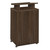 Regency Amber Laminate Lectern, Neo Walnut, 3/4 Front View