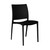 Regency Valencia Stacking Chair, Carton of 4, Black, 3/4 Front View