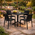 Regency Valencia Stacking Chair, shown with Bistro Table is a perfect cafe set