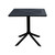 Regency Valencia Square Bistro Table, Black, Front View
