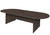Regency Amber Laminate 10' Racetrack Conference Table, Neo Walnut, 3/4 Front View