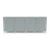 Lesro Ravenna Armless Four Seat Sofa, Blueprint Fog Back and Seat Upholstery, Brushed Steel Leg Finish, Rear View