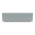Lesro Ravenna Armless Five Seat Sofa, Blueprint Fog Back and Seat Upholstery, Brushed Steel Leg Finish, Rear View