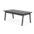 Lesro Opal End Table, Charcoal Steel Frame, Storm Charcoal Laminate Top, 3/4 Rear View