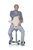 You can sit any way on an ergonomic saddle seat of the HAG Capisco Stool