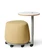OM Seating Plot Twist Pouf Stool with Optional Tablet and Caster Base