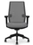 HON Cipher Mesh Back Task Open Box, Black Frame, Titanium Mesh back, Noble Aspen Grey Seat, Lumbar,  Adjustable Height Arms, Salt Accented All Surface Casters, Front View
