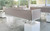 Desk Mount Privacy Panels with Acoustical Panel in Pewter and Aluminum Frame