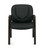 Luxhide Guest Chair with Espresso Wood Accents Luxhide Guest Chair with Espresso Wood Accents