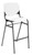 KFI Studios Kool Stool Cafe Stacker, White Seat and Back with Black Frame KFI Studios Kool Stool Cafe Stacker, White Seat and Back with Black Frame