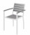 Eveleen Aluminum Frame Guest, Grey Polypropylene seat and back, white frame Eveleen Aluminum Frame Guest, Grey Polypropylene seat and back, white frame