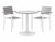 Eveleen Aluminum Frame Guest, Grey Polypropylene seat and back, white frame Eveleen Aluminum Frame Guest, Grey Polypropylene seat and back, white frame