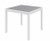 Eveleen Aluminum Frame Square Table, Grey top and White frame Eveleen Aluminum Frame Square Table, Grey top and White frame