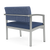 Lesro Lenox Steel Frame Bariatric, Huron Scooner Back Upholstery, Silvertex Sapphire Seat Upholstery, Silver Frame Finish, 3/4 Rear View Lesro Lenox Steel Frame Bariatric, Huron Scooner Back Upholstery, Silvertex Sapphire Seat Upholstery, Silver Frame Finish, 3/4 Rear View