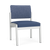Lesro Lenox Steel Frame Armless Guest, Huron Scooner Back Upholstery, Silvertex Sapphire Seat Upholstery, Silver Frame Finish, 3/4 Front View Lesro Lenox Steel Frame Armless Guest, Huron Scooner Back Upholstery, Silvertex Sapphire Seat Upholstery, Silver Frame Finish, 3/4 Front View