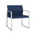 Lesro Gansett Oversize Guest Chair, Dillon Vinyl Ocean Upholstery, Silver Frame Finish, 3/4 Front View Lesro Gansett Oversize Guest Chair, Dillon Vinyl Ocean Upholstery, Silver Frame Finish, 3/4 Front View