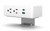 Ashley 210 Surface Power Module, white plastic, silver trim 