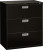 Brigade 600 Series Three Drawer Lateral File in Black (P)