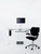 Humanscale Rocking Foot Machine Foot Rest shown under a computer desk Humanscale Rocking Foot Machine Foot Rest shown under a computer desk