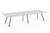 Aim XL Conference Table, 10' with Fashion Grey Laminate and Silver Legs Aim XL Conference Table, 10' with Fashion Grey Laminate and Silver Legs