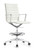  Joe Mid Back Stool, Off- White, 3/4 Front View