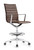Joe Mid Back Stool, Nappa Chestnut Brown Joe Mid Back Stool, Nappa Chestnut Brown