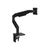 Humanscale M8 Pro Single Monitor Arm, Black with Black VESA Plate and Clamp Mount