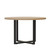 Mirella Round Laminate Conference Table with Sand Dune laminate, black hardware 