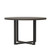 Mirella Round Laminate Conference Table with Southern Tobacco laminate, black hardware  Mirella Round Laminate Conference Table with Southern Tobacco laminate, black hardware