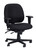 EuroTech 4x4 Center Tilt Task Chair in Black, 3/4 Front View EuroTech 4x4 Center Tilt Task Chair in Black, 3/4 Front View