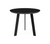 Lesro Luxe End Table, Black Steel Leg Finish, Black Laminate Top, Front View
